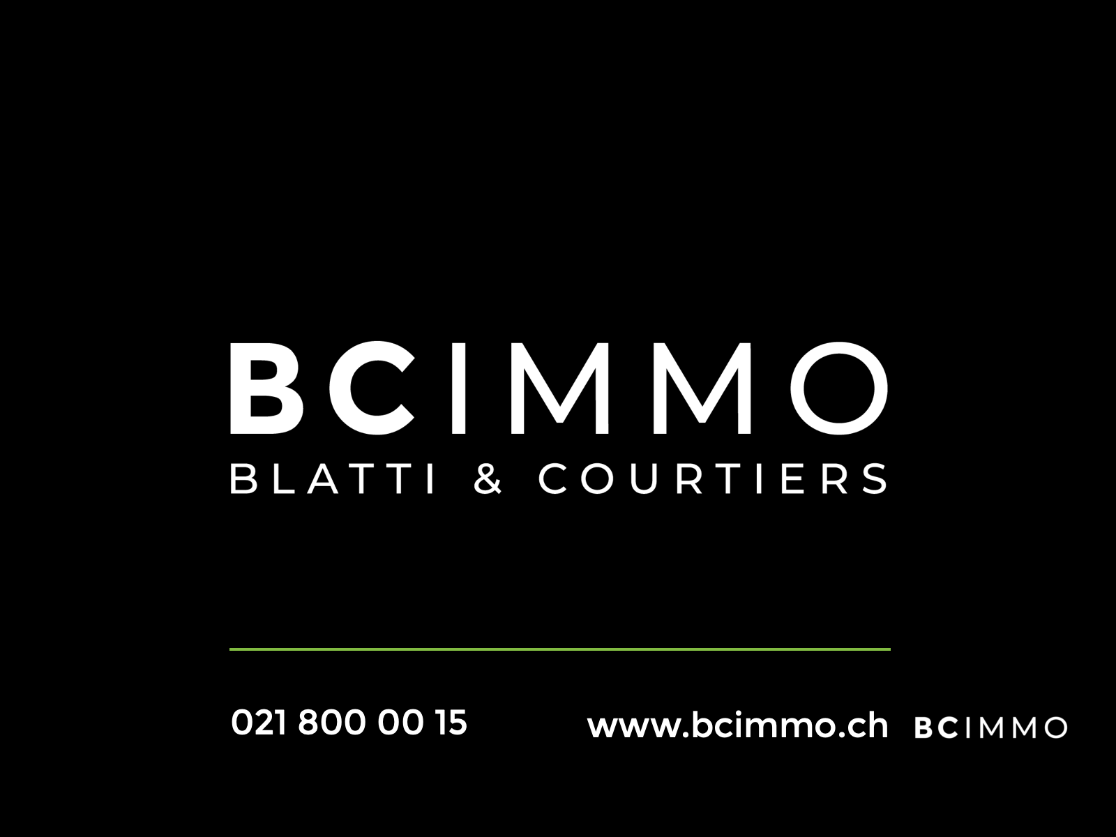 Agentur-Logo mit Kontaktangaben